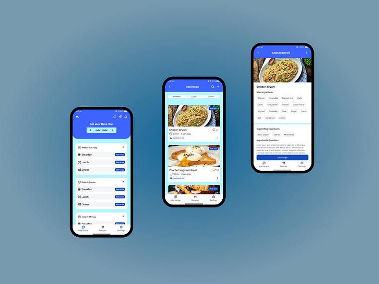 A recipe planner app for a patisserie. by Sabbir Ahamed on Dribbble