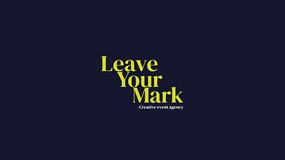 Logo Animation - LeaveYourMark | Fortune Motion 2d animation 2d logo animation animated logo animation brand branding design fortune motion illustration logo