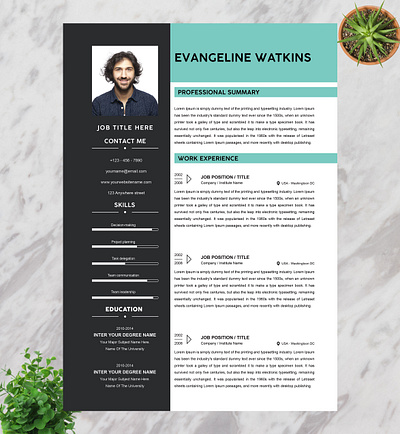 The New Resume Template is a great design for the new generation cover letter for resume