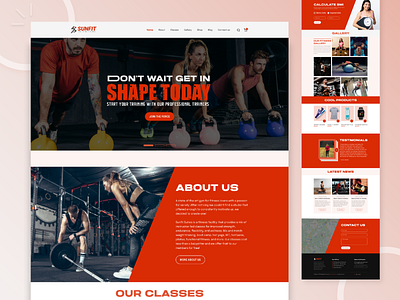 Fitness Website Templates designs, themes, templates and downloadable  graphic elements on Dribbble