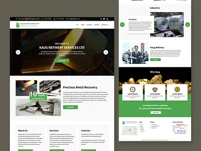 Metal Refinery Services Website Design colorful creative design designer experience figma font family graphic design idea light logo metal modern look refinery template theme ui ux web website