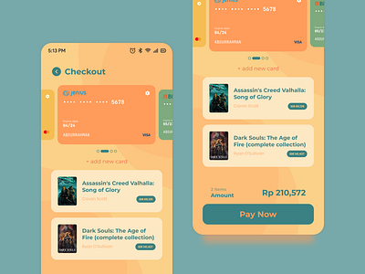 Ebook Checkout Page - Daily UI 002 branding challenge checkout dailyui design graphic design mobile payment ui uiux ux