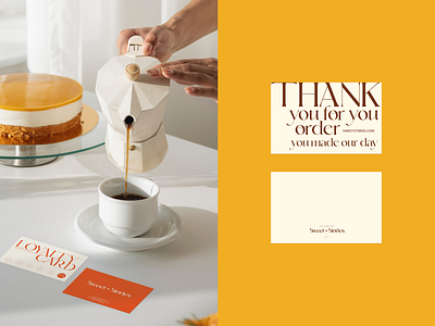 Design thank you card brand identity branding design graphic design