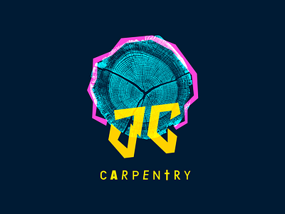 JC Carpentry Identity bold branding bright carpentry colour design graphics identity logo print punk rough vector vivid