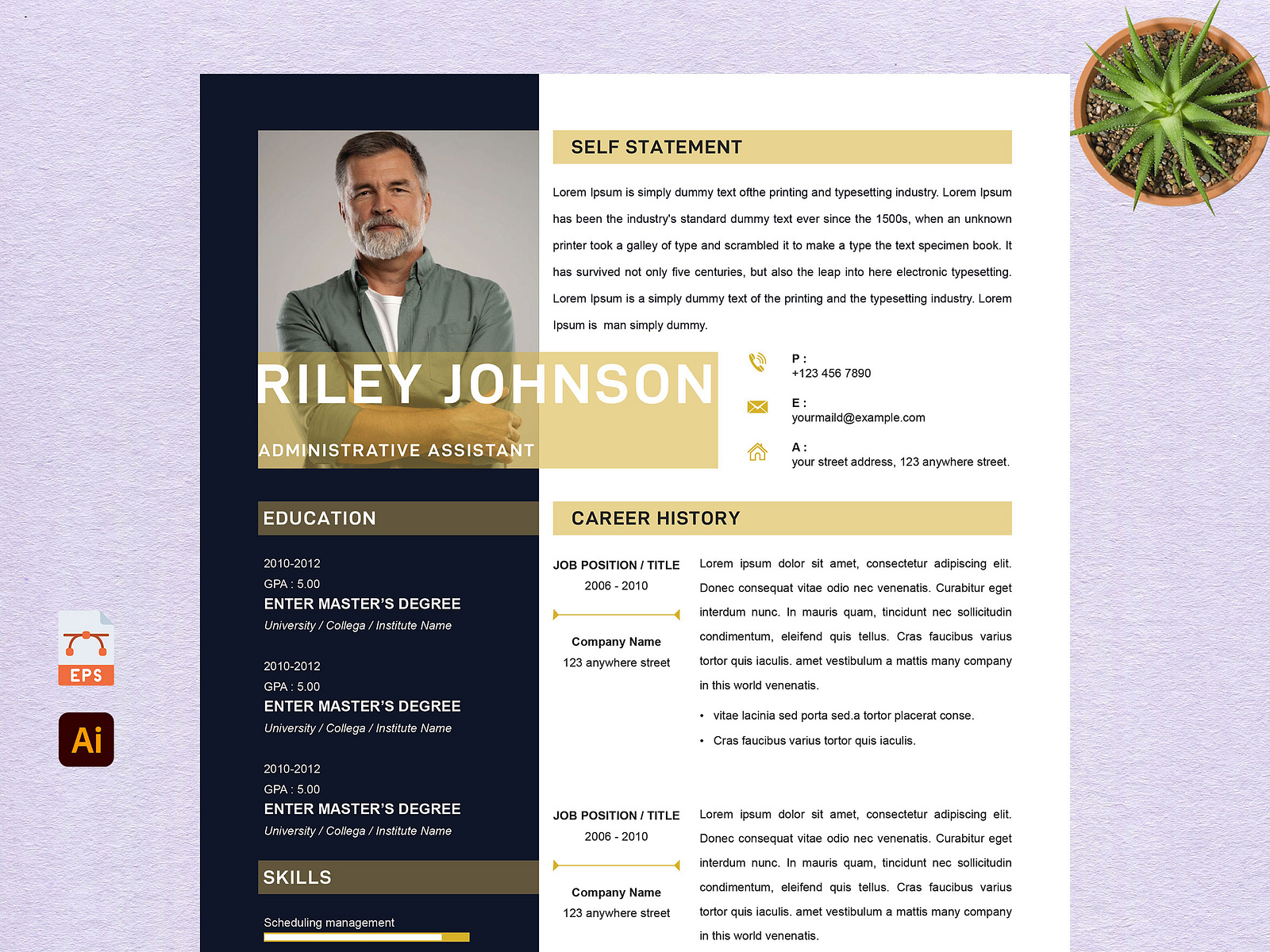 CV Resume Template - Easy CV Resume Templates by Resumepik on Dribbble