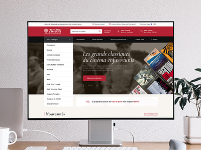 E-shop - Frémeaux & associés adobe xd commerce desktop disc ecommerce eshop french in vision international mobile music prestashop red ui ux variety