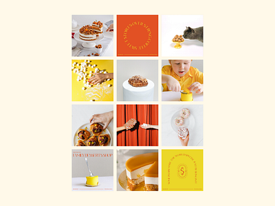 Instagram post for desserts shop brand identity branding design graphic design