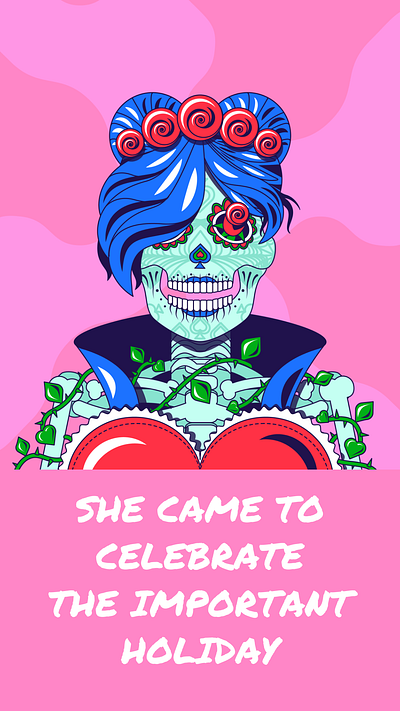 💀 🌹 Dead Roses Spring Fugitive | INTERNATIONAL WOMEN'S DAY art dead death design female feminist illustration queen roses skeleton skull vector woman women