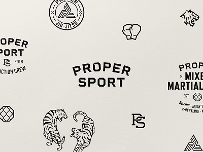 Proper Sport - Brand Identity branding design identity illustration logo vector