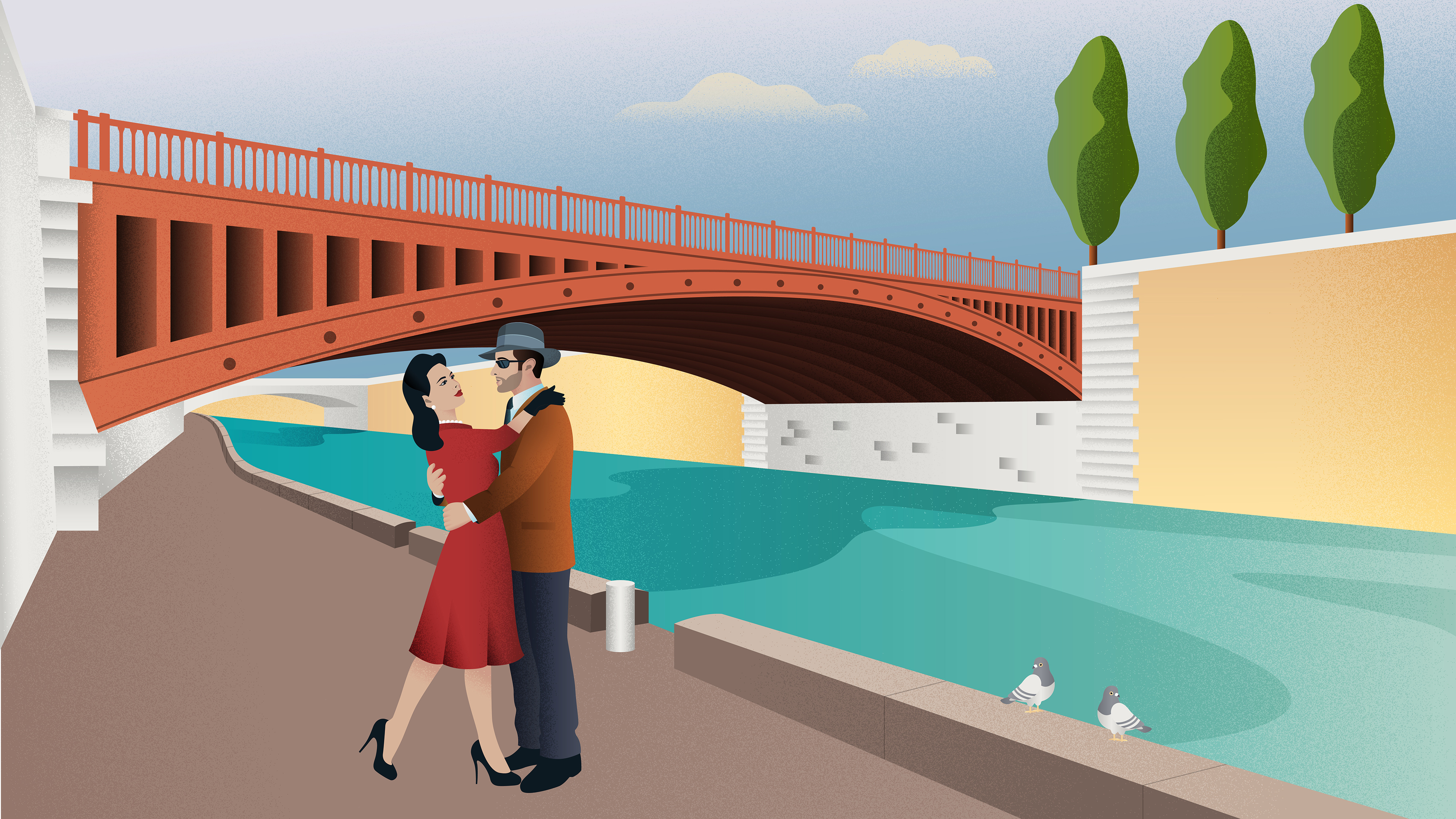 Illustration - M. Awangart digital art digital illustration illustration illustrator paris seine vector art vector illustration