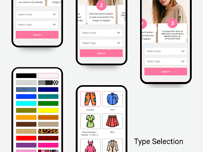 Color Selection Mobile App Design app branding colorful creative design designer figma graphic design mobile app modern look soft look soft theme style template ui ux website