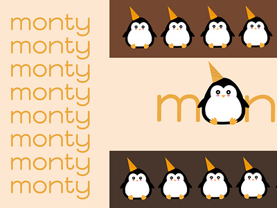 LOGO ICE-CREAM "MONTY" design graphic design illustration logo