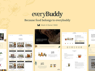 everyBuddy - Other Pages cook ecommerce everybuddy food product shop shopify store ui uidesign uiux website