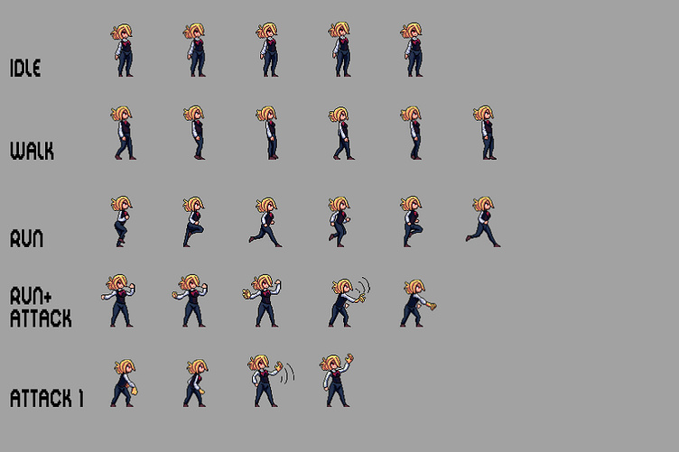 Free Vampire Pixel Art Sprite Sheets by 2D Game Assets on Dribbble