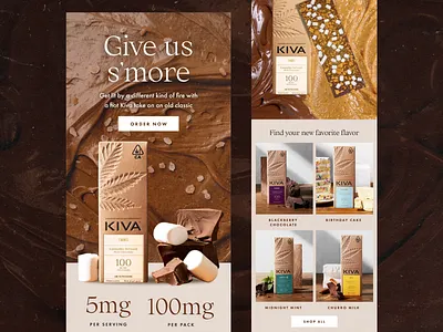 Farmhouse Delivery – Cannabis Email Design brown cannabis chocolate ecommerce edm email email design email newsletter email template emails klaviyo mailchimp mailchimp template newsletter texture weed
