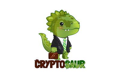 Crypto mascot 🦕 animal art branding character crypto cute design digital dinosaur illustration kawaii logo procreate