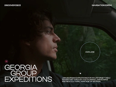 Web Design(UX/UI+Animation) for Discover GEO Georgia Group adventure animation clean creative dailyui design interaction minimal motion motion graphics outdoor product design tourism trip ui ui animation ux web webdesign website