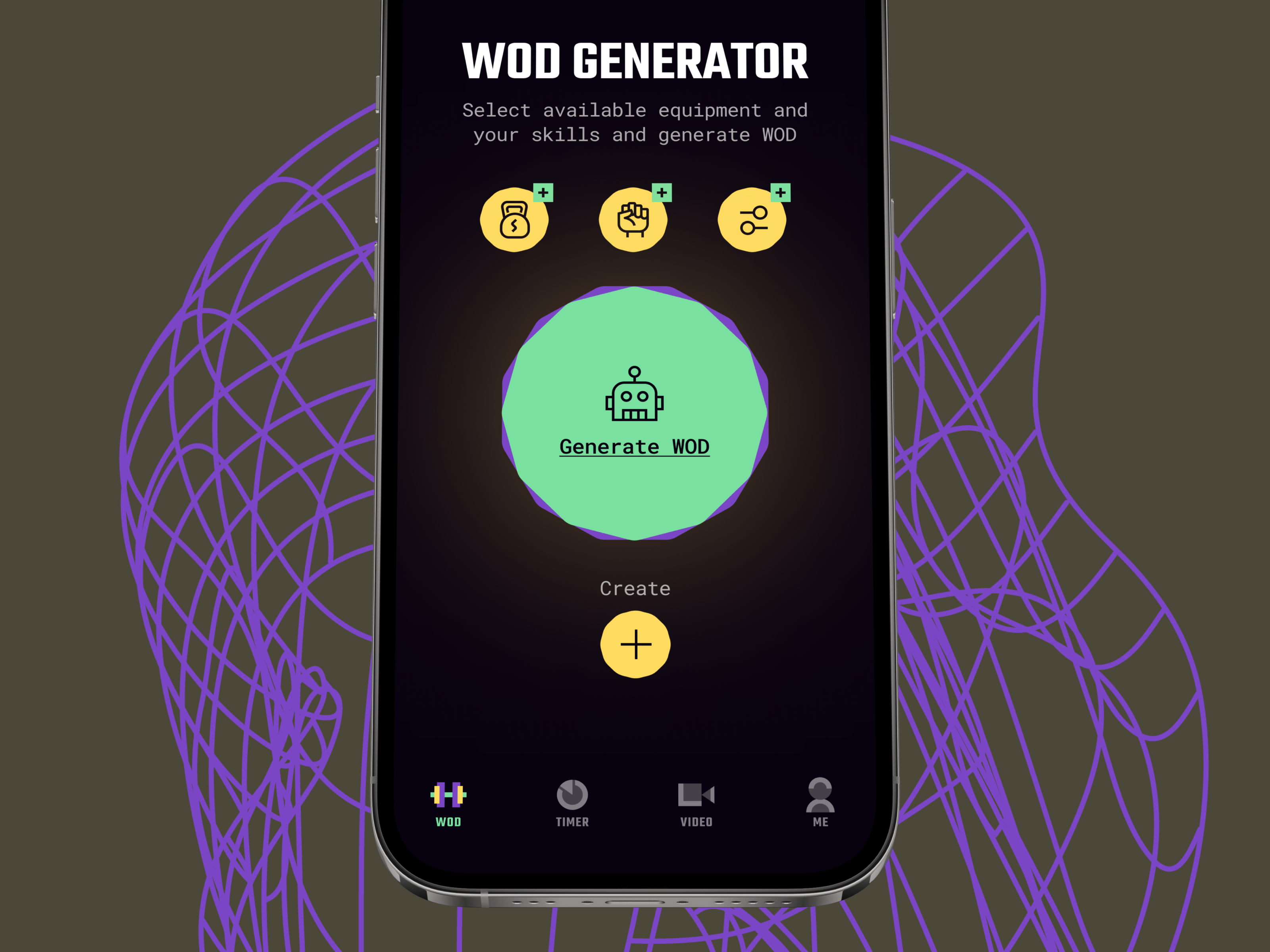 Timer design for Crossfit / Fitness App app app design app designer crossfit crossfit app exercise fintess fitnes fitness fitness app gym ios iphone mobile mobile app mobile designer timer training ui workout