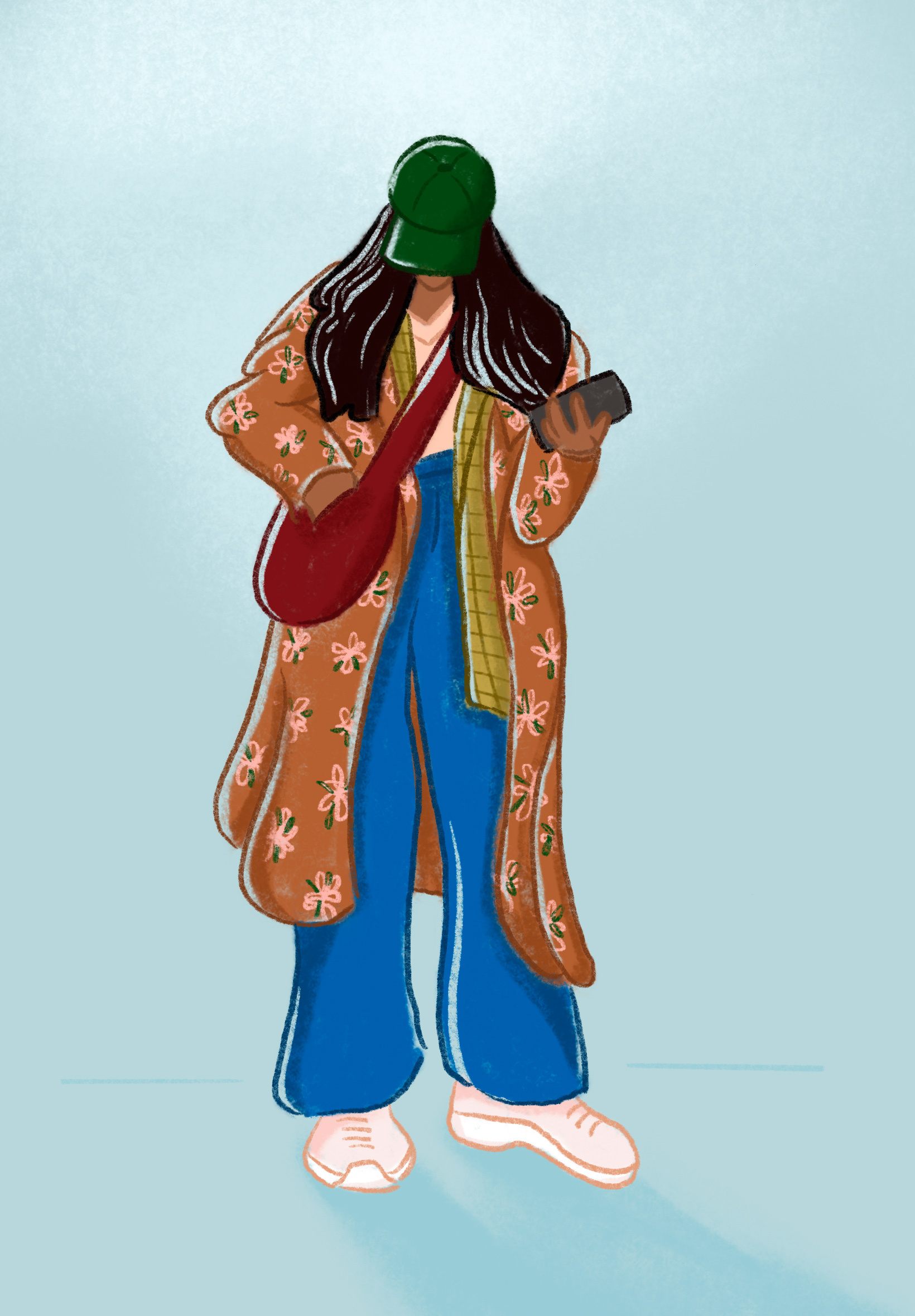 Florals character fashion florals illustration person procreate woman