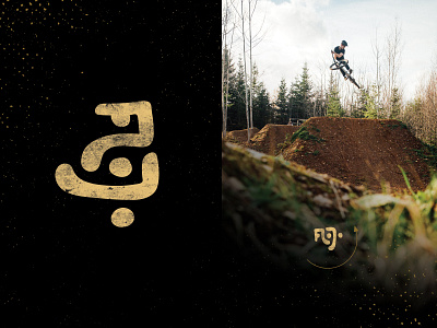 Flojo Branding - (Private) Dirt Jump Park beige bike jumps bike park black branding custom type dirt jumper dirt jumps dojo flojo flow fun graphic design icon illustration logo mountain bike private texture vector