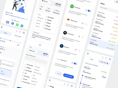 Responsive screens -fintech solution design fintech saas uiux