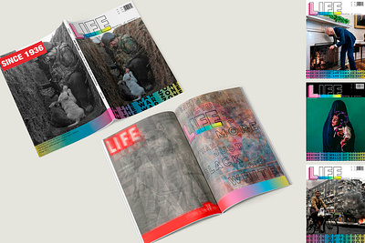 LIFE Magazine Rebranding brand design brand identity branding design editorial editorial design graphic design logo logo design logos magazine magazine design print print design rebranding visual design visual graphic visual identity