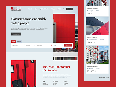 Souchon Immo - Real Estate graphic design ui ux website
