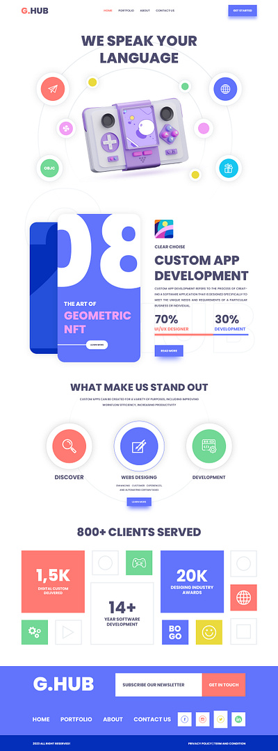 G.HUB VIDEO GAMEPAD WEBSITE AND WEB DESIGN coding css design graphic design illustration logo ui ui design ux design website design