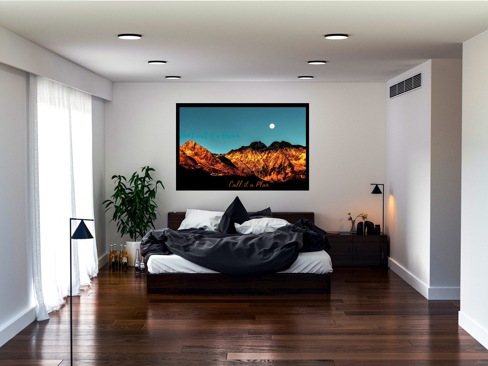 Bedroom Wall Print by Enhanced Saphire on Dribbble