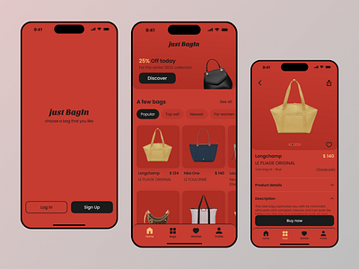 just BagIn // Bag shop app