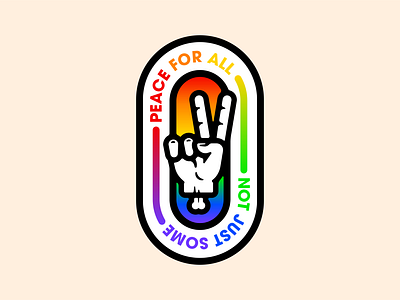 Peace For All badge badge design design graphic design illustration illustrator patch peace