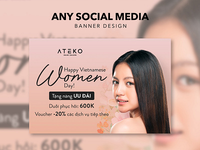 Social Media Design | Vietnamese Women Day Sale facebook graphic design social media women day