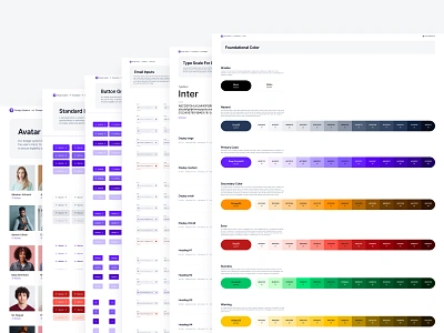 Youthmind Design system buttons clean color custom design system design system typography youthmind design system