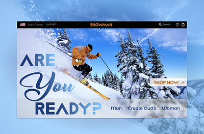 Winter Shop Website app branding design freelance graphic design illustration shop typography ui uidesign usdesign ux webapp webshop website wintershop