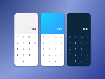 Calculator blue branding calculator calculus colors daily daily 100 challenge daily ui dailyui dark dark blue design graphic design illustration light math numbers theme ui ux