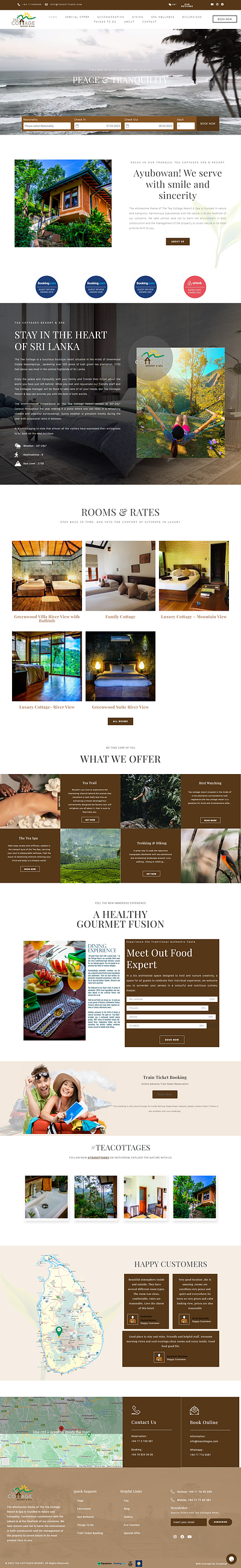 Wordpress Website for a Sri Lankan Tourism Business branding design elementor ui ux wordpress