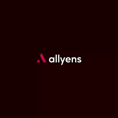 Allyens 2d animation animated intro animation branding design illustration intro animation logo ui vector
