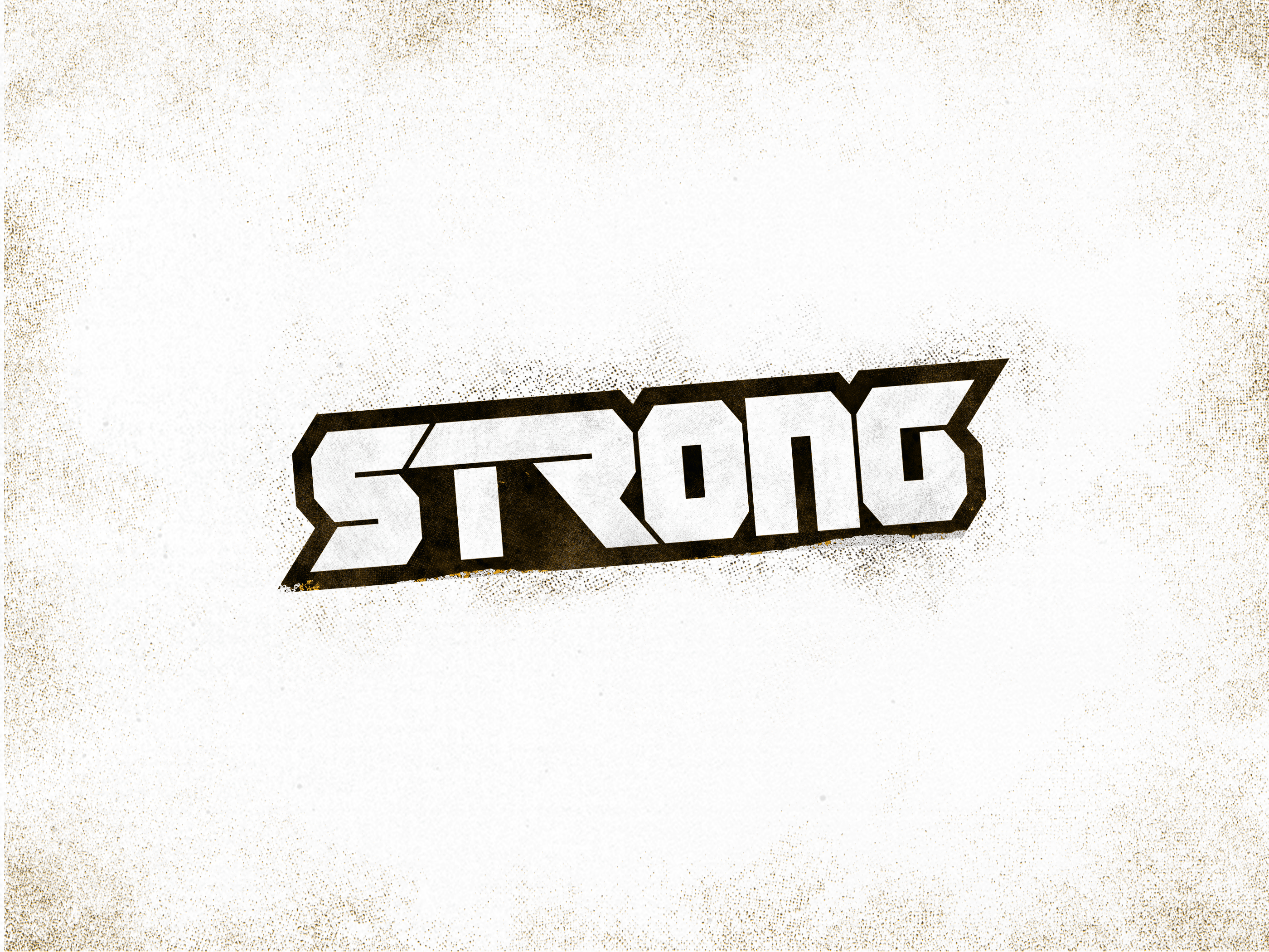 strong words 3d branding lettering letters logo strong texture type type design typography word
