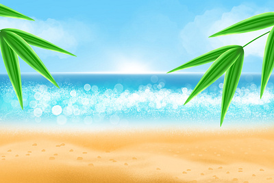 Tropical island design graphic design illustration minimal ui