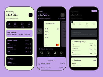 Neobank android app application application design bank banking app card design credit card debit card finance management financial financial app fintech ios mastercard money management money management app neobank personal finance management pfm