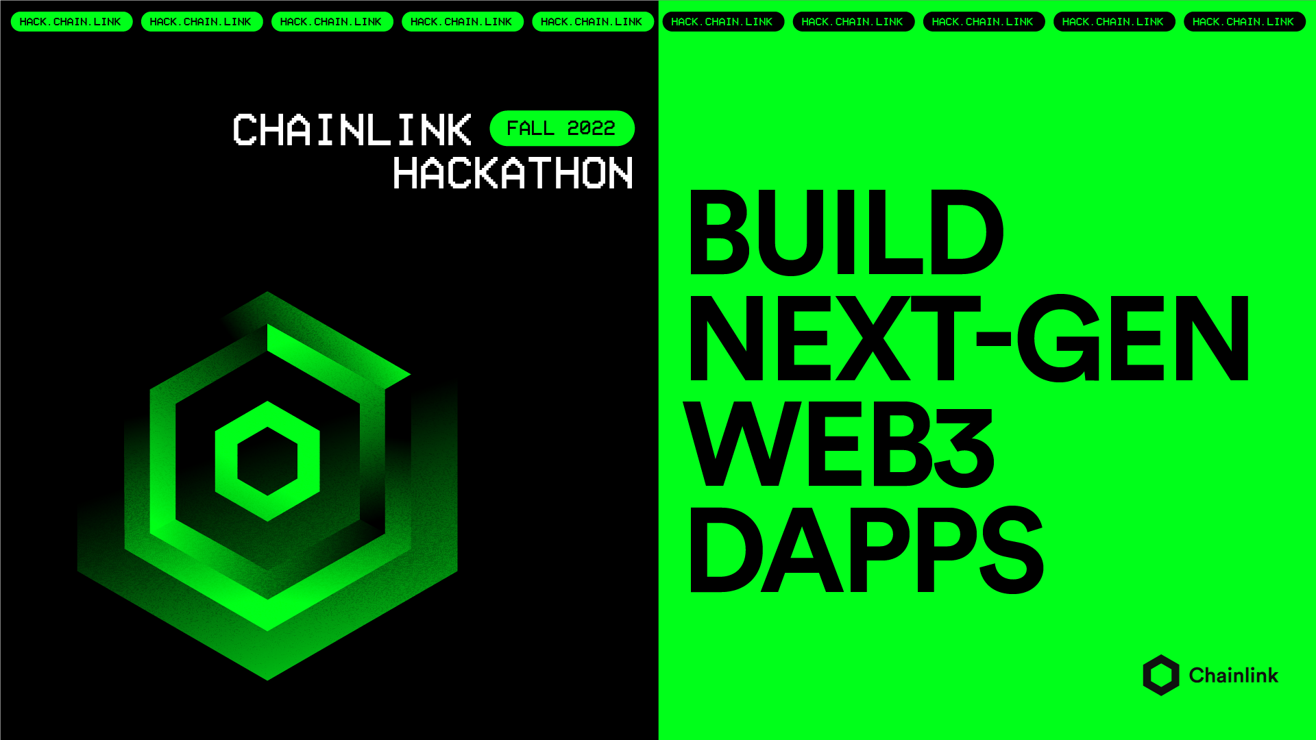Chainlink Fall 2022 Hackathon Branding by Shawn Lee on Dribbble