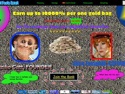 State of Fools Bank bank buratino geocities retro ui