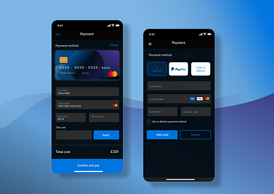 Daily UI: Credit card check out design mobile application ui ux