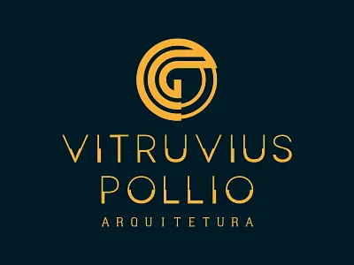 Marca | Vitruvius Pollio Arquitetura adobe illustrator arquitetura branding graphic design identidade visual logo