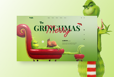 The Grinch | Promo page cartoon christmas design film green grinch grinchmas illustration ui ux web