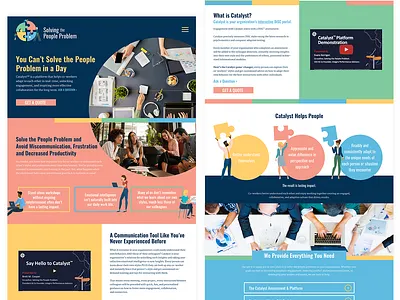 Solving the People Problem Website landing page ui ux web design