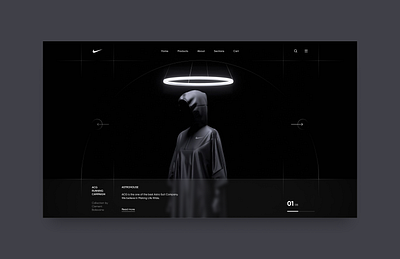 Nike ACG | Homepage Concept acg black branding collection design logo monochrome nike sport ui ux web