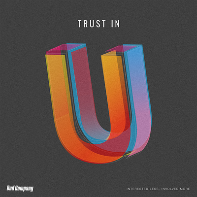 Trust in "U" 3d design graphic design illustrator photoshop