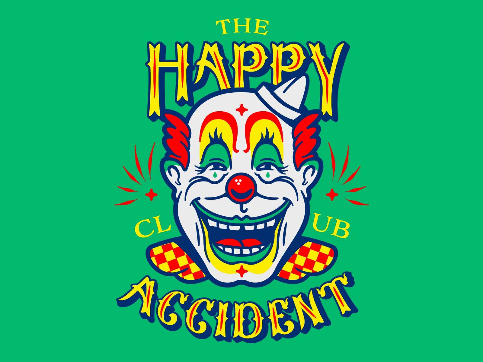Happy Accident Club Clown By Jessie Maisonneuve On Dribbble happy-accident-club-clown-by-jessie-maisonneuve-on-dribbble