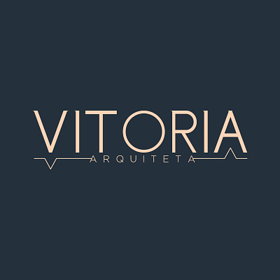 Marca | Vitoria Arquiteta adobe illustrator arquitetura branding graphic design identidade visual logo